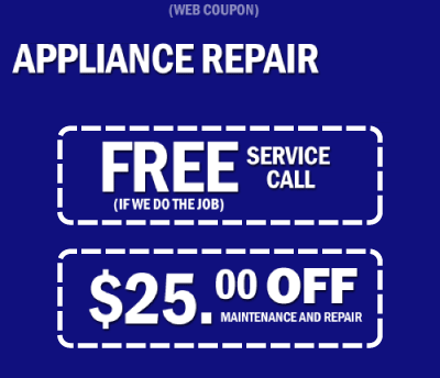 Appliance Discount on Appliance Repair  Maytag  Kenmore  Whirlpool  Frigidaire Appliance